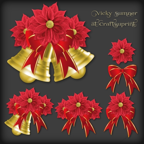 Christmas Floral Decoupage 5