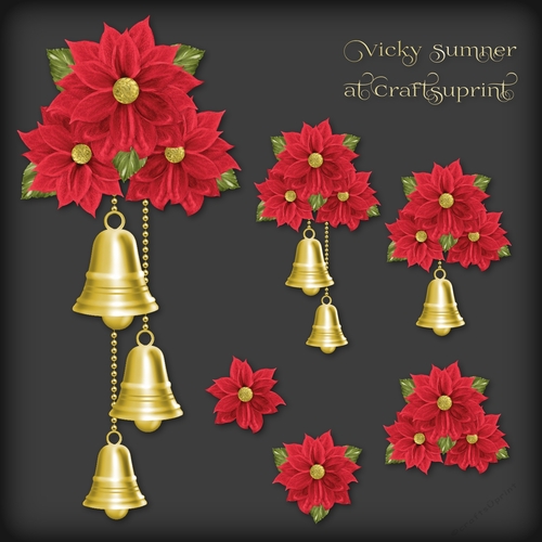 Christmas Floral Decoupage 6