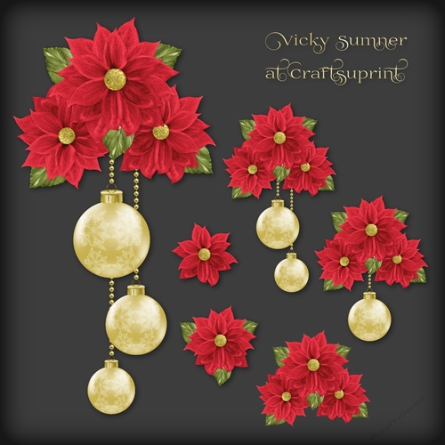 Christmas Floral Decoupage 7