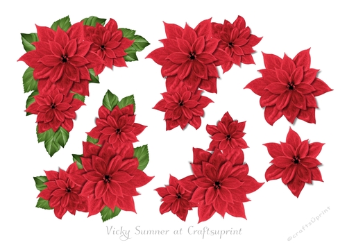 Christmas Floral Step by Step 1