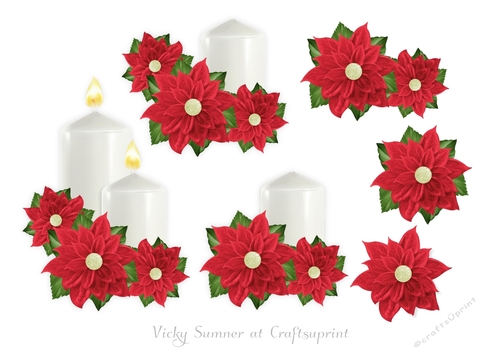 Christmas Floral Step by Step 4