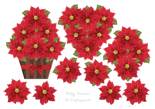 Christmas Floral Step by Step 8
