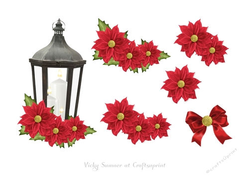 Christmas Floral Step by Step 10