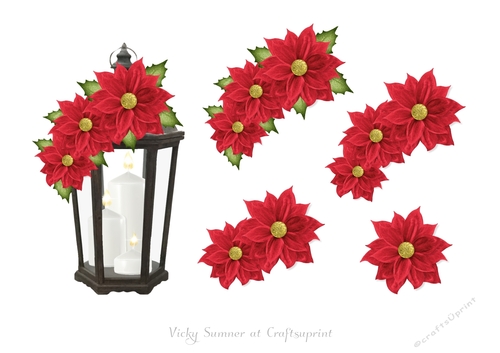 Christmas Floral Step by Step 11