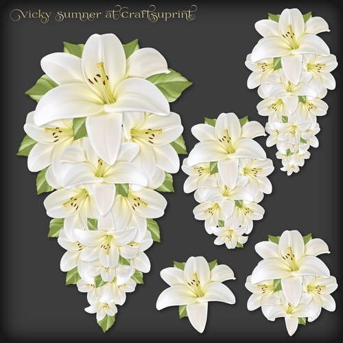 Lily Teardrop Decoupage