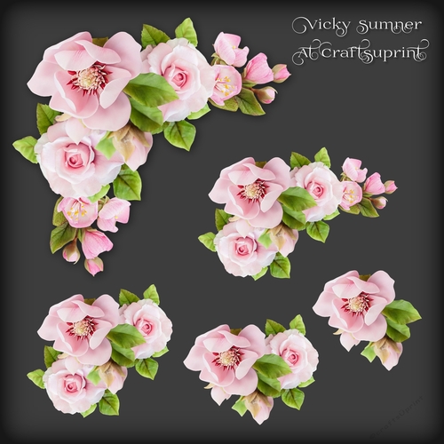 Pink Mix Floral Vignette