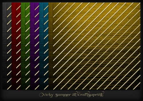 Rich Brushed Metal and Gold Stripe