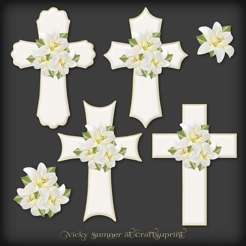 Cross and Lillies