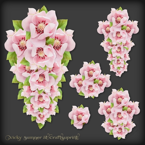 Pink Teardrop Decoupage