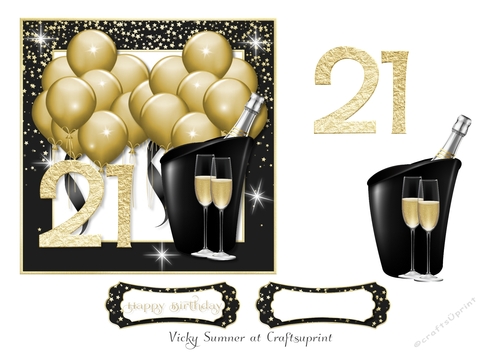 Gold Balloons 21