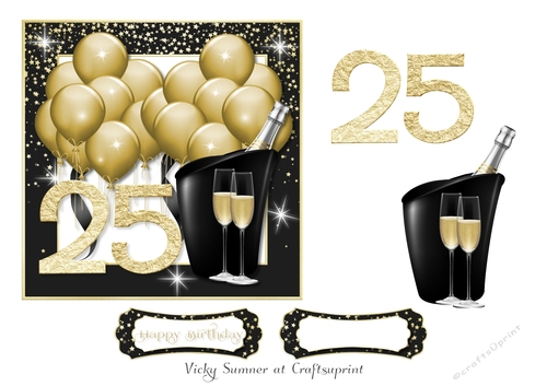 Gold Balloons 25