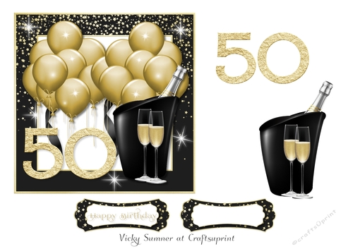 Gold Balloons 50