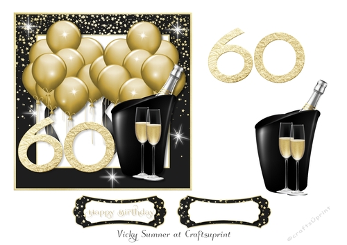 Gold Balloons 60