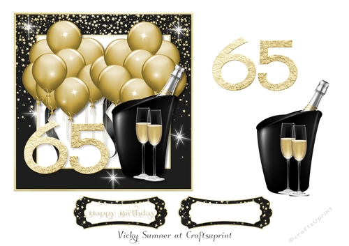 Gold Balloons 65