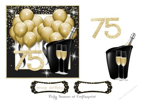 Gold Balloons 75
