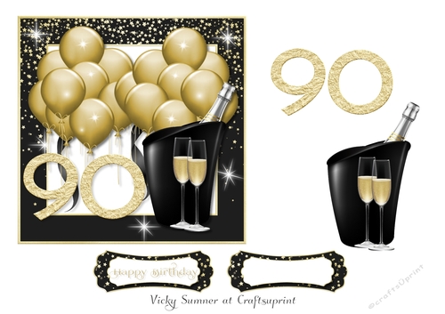 Gold Balloons 90