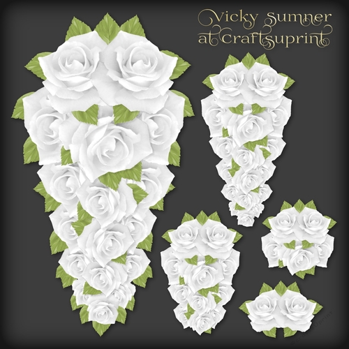 White Rose Teardrop