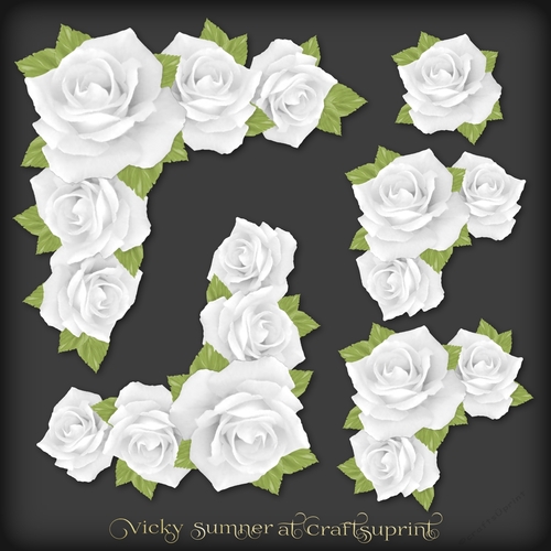 White Rose Corner Vignette