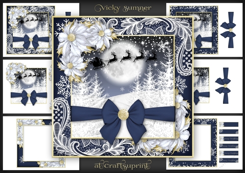 Midnight Christmas Mini Kit Santa