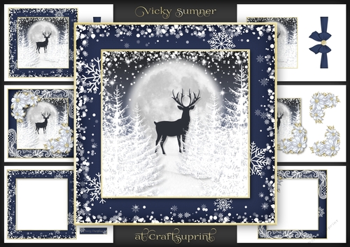 Midnight Christmas Mini Kit Stag