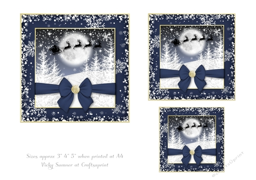 Midnight Christmas Santa Toppers 2