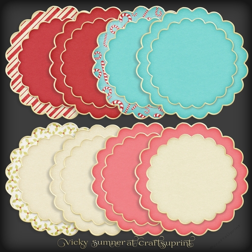 Christmas Fun Scolloped Double Mat