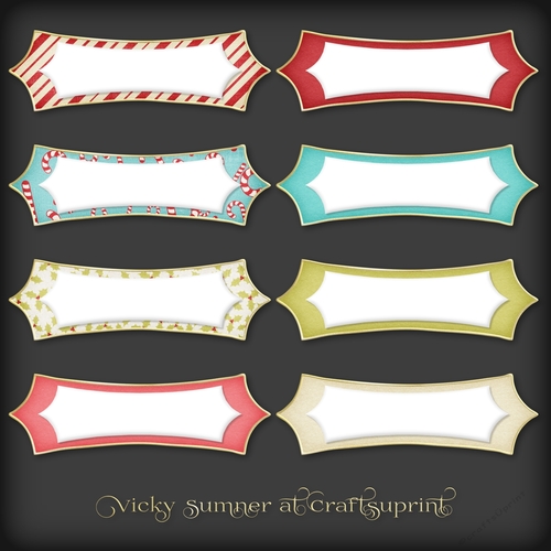 Christmas Fun Pointed Sentiment Tag