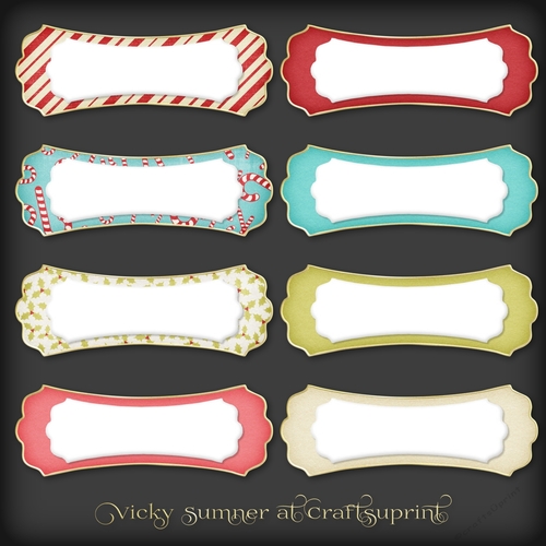 Christmas Fun Scolloped Sentiment Tag