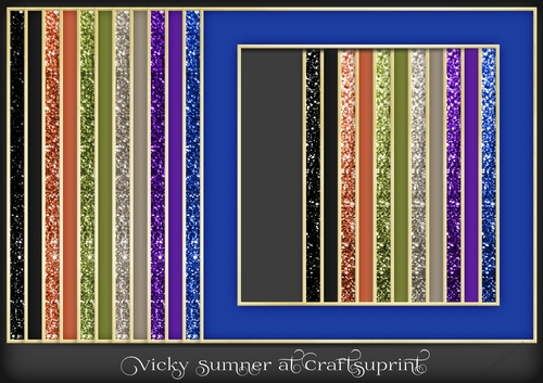 Autumn Glitter Gold Edged Frame