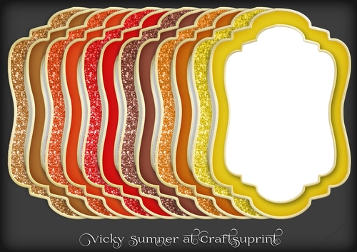 Autumn 2 Glitter Double Layer Mat 1