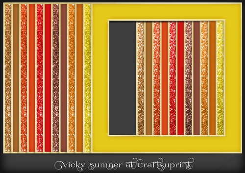 Autumn 2 Glitter Gold Edged Frame