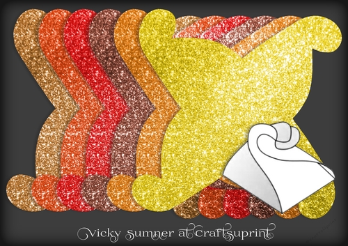 Autumn 2 Glitter Twsited Gift Box