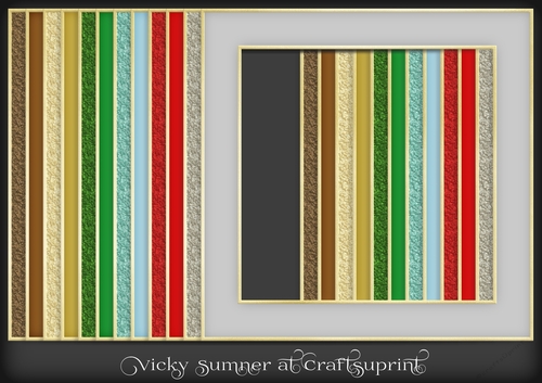 Christmas Foil Gold Edged Frame