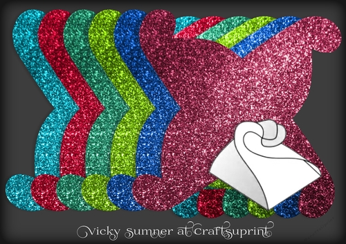 Christmas 2 Glitter Twisted Gift Box