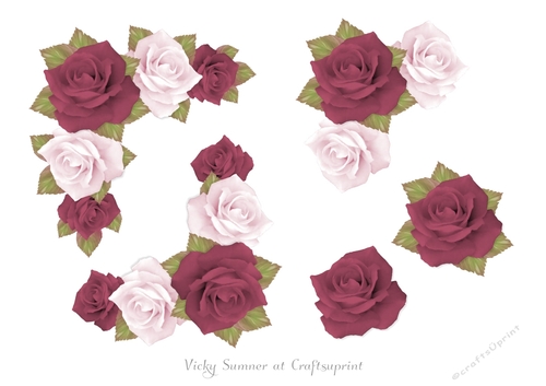 Autumn Rose Corner Vignette Step by Step