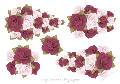 Autumn Rose Teardrop Decoupage Step by Step