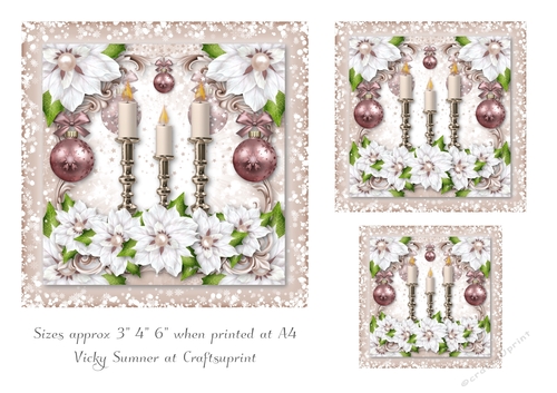 Blush Christmas Toppers