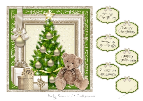 Christmas Eve 7x7 inch Quick Card