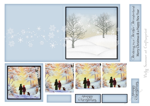Cut and Fold 4.5x4.5 inch Christmas Pyrimage 2