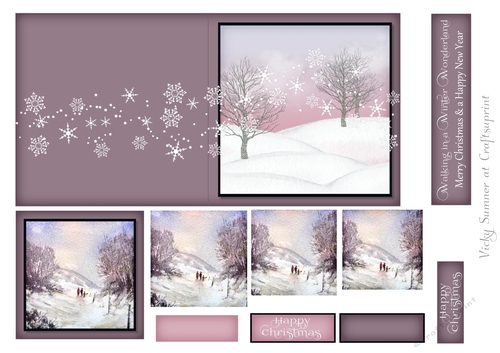Cut and Fold 4.5x4.5 inch Christmas Pyrimage 3