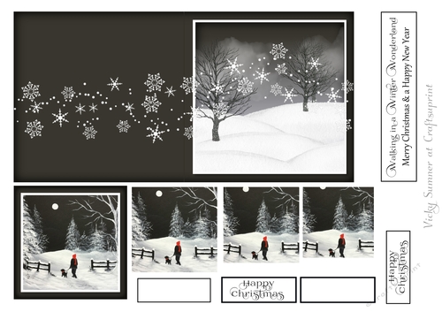 Cut and Fold 4.5x4.5 inch Christmas Pyrimage 5