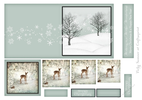 Cut and Fold 4.5x4.5 inch Christmas Pyrimage 6
