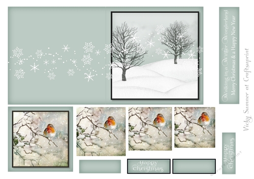 Cut and Fold 4.5x4.5 inch Christmas Pyrimage 7