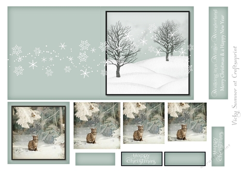 Cut and Fold 4.5x4.5 inch Christmas Pyrimage 9