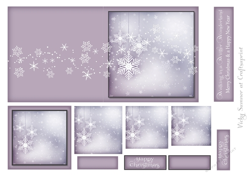 Cut and Fold 4.5x4.5 Christmas Pyrimage 12