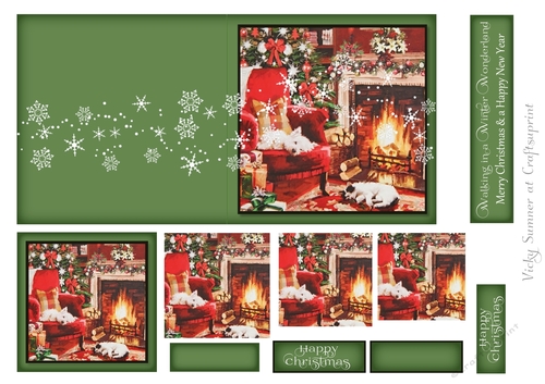 Cut and Fold 4.5x4.5 Christmas Pyrimage 15