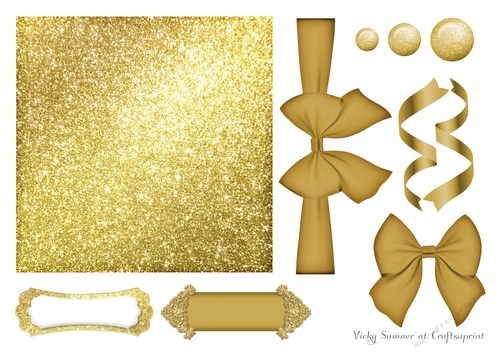 Christmas Glitter Element Sheet 2