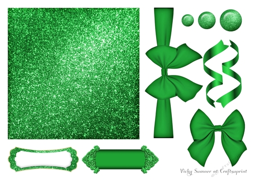 Christmas Glitter Element Sheet 3