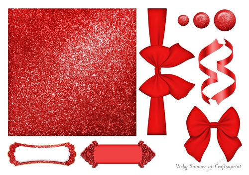 Christmas Glitter Element Sheet 5