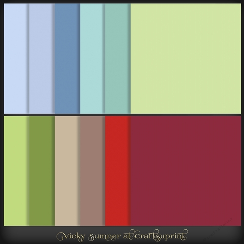 Christmas 4 Colour Match 8x8 Paper